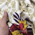 Ткань с трафаретной печатью Flower Broder Twill